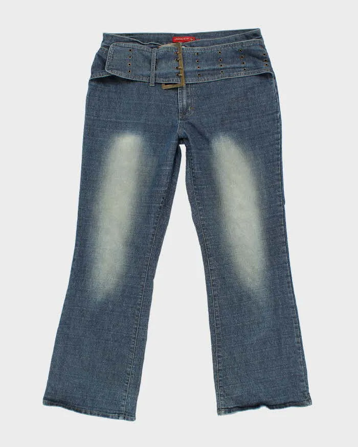 Vintage Y2k 00s London Blue Chunky Belt Jeans - W37 L32 sold by Rokit