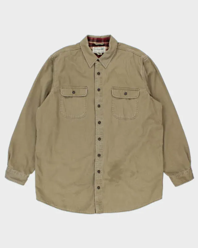 Vintage L.L. Bean Line Heavyweight Flannel Shirt - XL sold by Rokit
