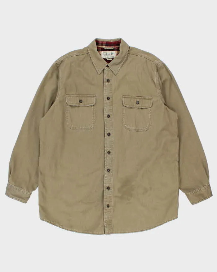 Vintage L.L. Bean Line Heavyweight Flannel Shirt - XL sold by Rokit