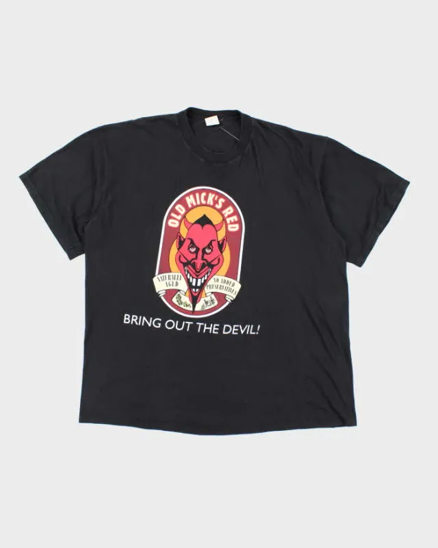 Vintage 90's Old Mick's Red Devil Beer Graphic T-Shirt - XL sold by Rokit