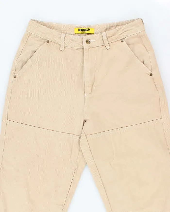 Butter Goods Skate Co. Beige Wide Leg Jeans - W32 L25 sold by Rokit product image thumbnail 3