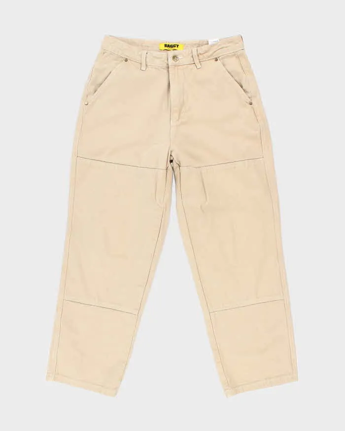 Butter Goods Skate Co. Beige Wide Leg Jeans - W32 L25 sold by Rokit