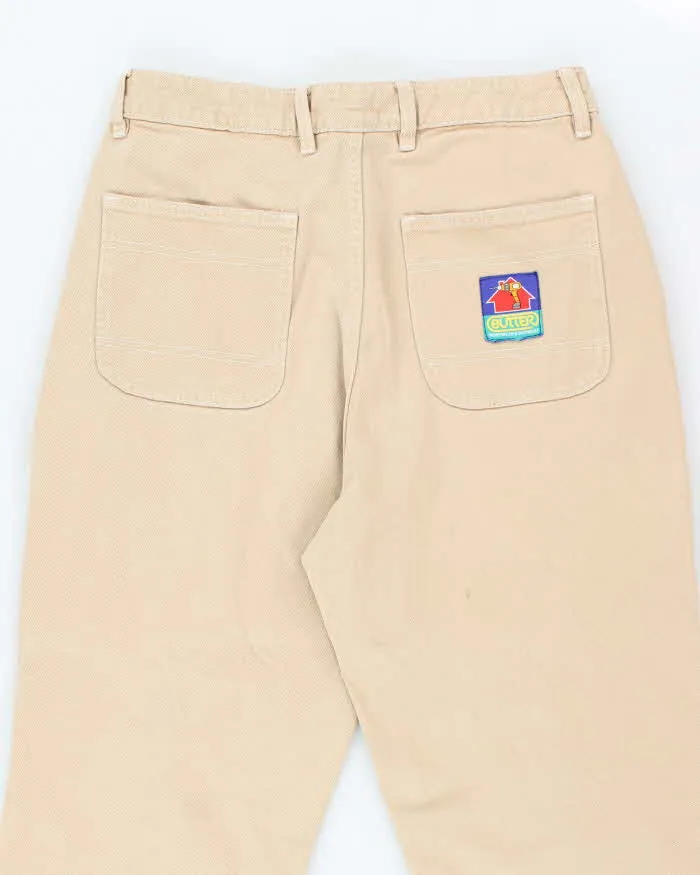 Butter Goods Skate Co. Beige Wide Leg Jeans - W32 L25 sold by Rokit product image thumbnail 4