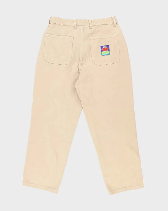 Butter Goods Skate Co. Beige Wide Leg Jeans - W32 L25 sold by Rokit product image thumbnail 2