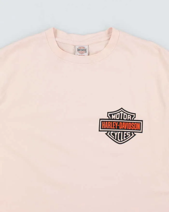 Vintage 2000's Harley Davidson Shield Spell Out Logo T-Shirt - L sold by Rokit product image thumbnail 3