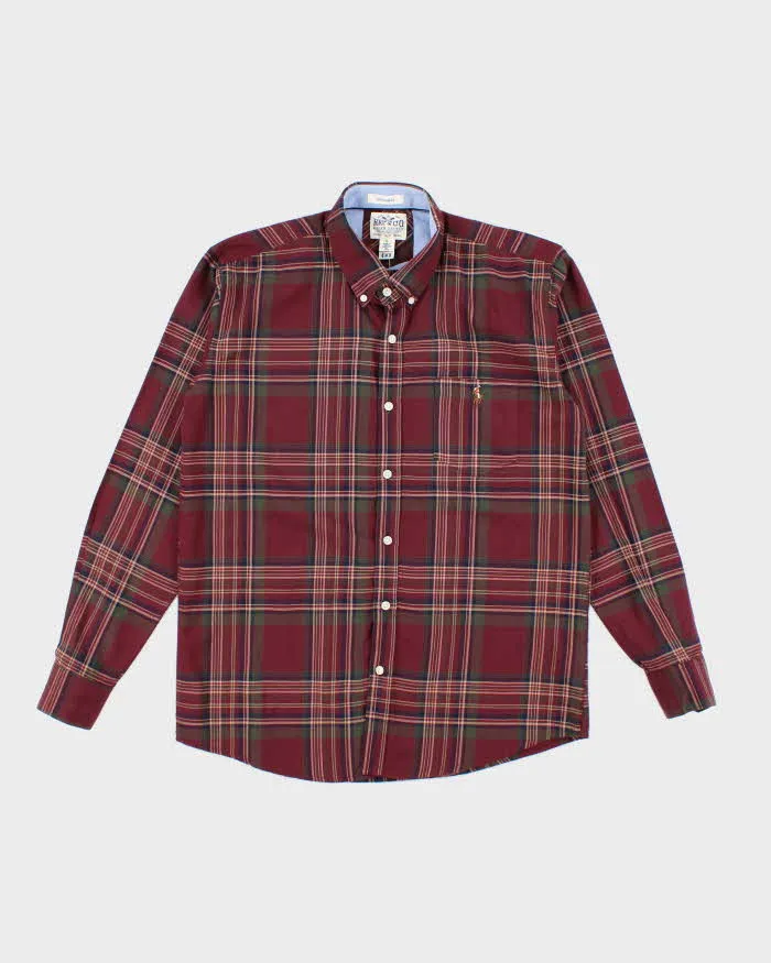 Vintage 2000's Ralph Lauren Small Horse Long Sleeve Flannel Shirt - L sold by Rokit