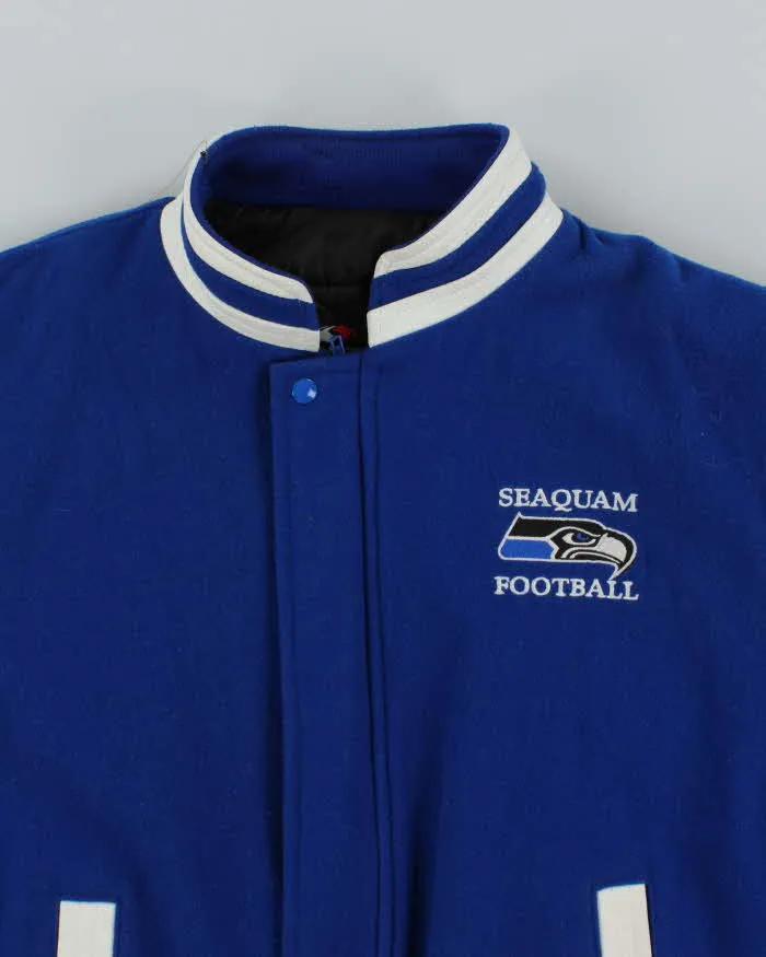 Vintage 90's Seahawks Football Heavyweight Embroidered Varsity Jacket - L sold by Rokit product image thumbnail 3
