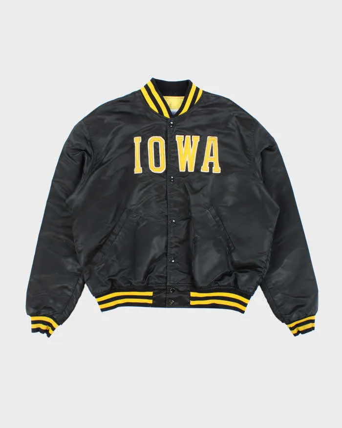 Vintage 90's Starter IOWA Spell Out Varsity Jacket - XL sold by Rokit