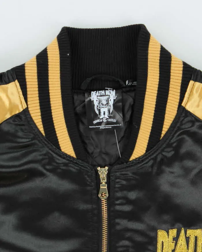 Vintage Crooks & Castles Death Row Records Embroidered Satin Bomber Jacket - XXL sold by Rokit product image thumbnail 5