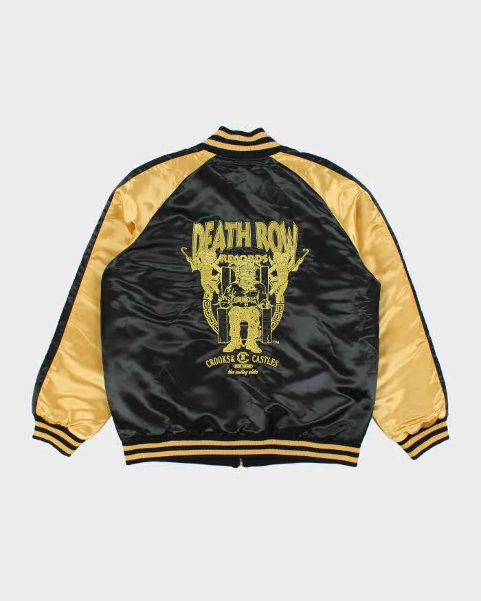 Vintage Crooks & Castles Death Row Records Embroidered Satin Bomber Jacket - XXL sold by Rokit product image thumbnail 2
