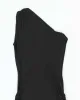 Vintage Y2k 00s X:S One Shoulder Ruched Dress - S sold by Rokit