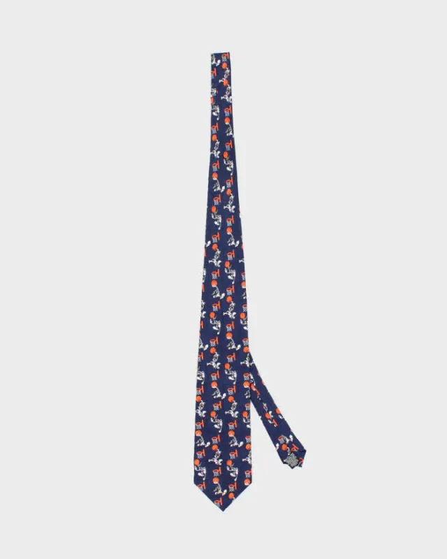 Vintage Space Jam Bugs Bunny Silk Tie sold by Rokit