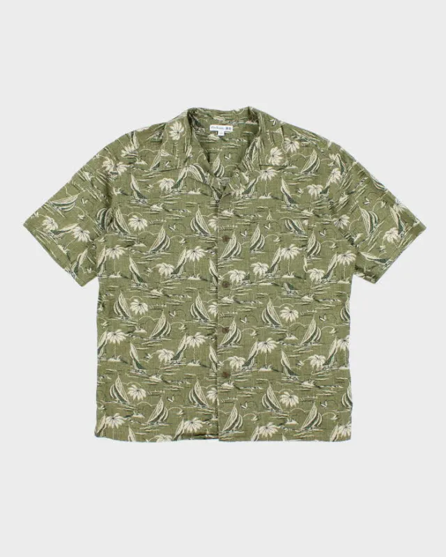 Reyn Spooner x Uniqlo All Over Printed Short Sleeve Hawaiian Shirt - L sold by Rokit