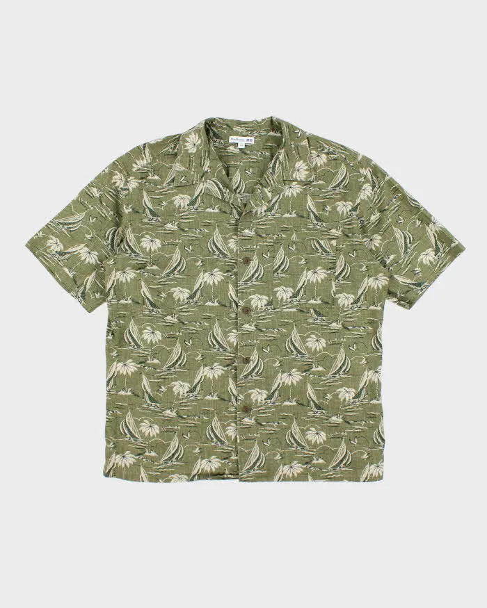 Reyn Spooner x Uniqlo All Over Printed Short Sleeve Hawaiian Shirt - L sold by Rokit