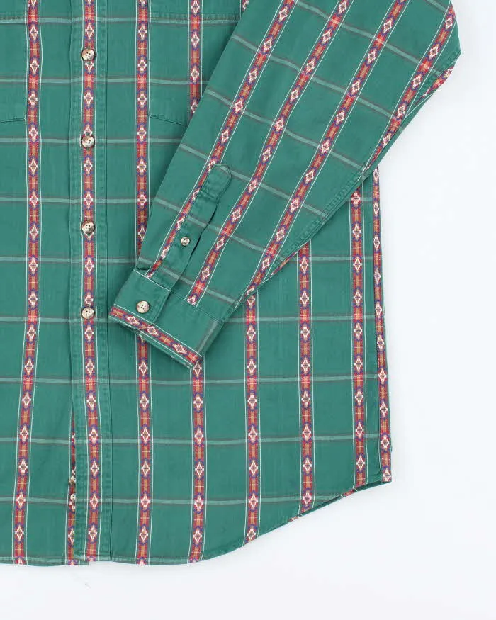 Vintage 90's Eddie Bauer Patterned Long Sleeve Shirt - L sold by Rokit product image thumbnail 4