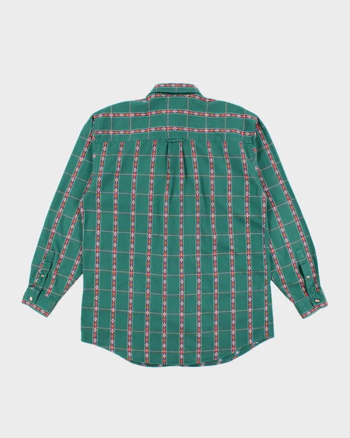 Vintage 90's Eddie Bauer Patterned Long Sleeve Shirt - L sold by Rokit product image thumbnail 2