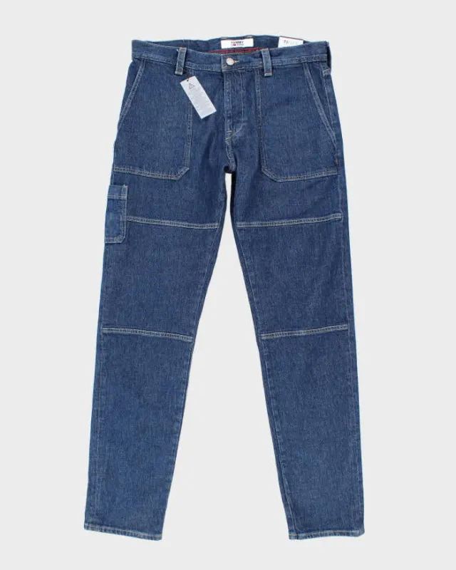 Vintage Y2K Deadstock with Tags Tommy Hilfiger Dark Wash Panelled Jeans - W36 34 sold by Rokit