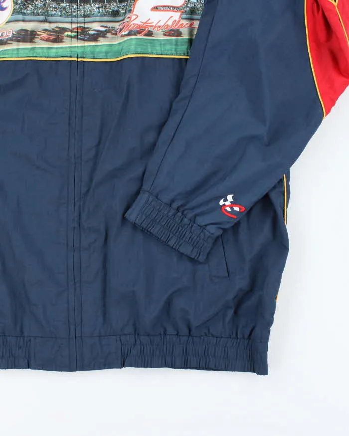 Vintage Chase Authentics Miller Lite Racing Graphic Print Windbreaker Jacket - XL sold by Rokit product image thumbnail 4