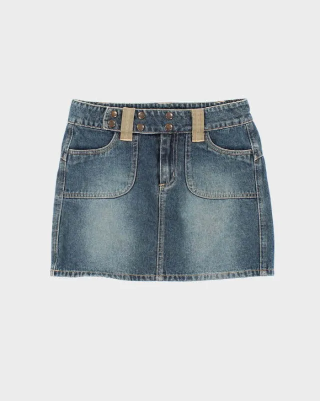 Vintage Y2k 00s Just Jeans Denim Mini Skirt - XS sold by Rokit