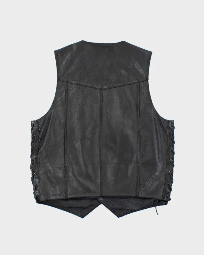 Vintage FMC Leather Lace-up Vest - M sold by Rokit product image thumbnail 2