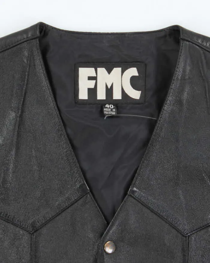 Vintage FMC Leather Lace-up Vest - M sold by Rokit product image thumbnail 5