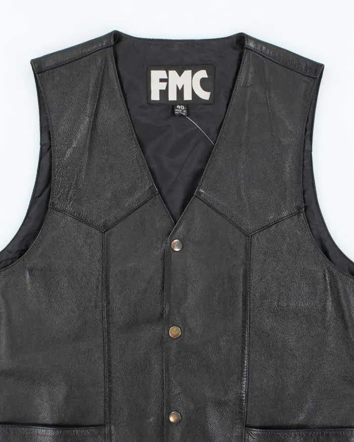 Vintage FMC Leather Lace-up Vest - M sold by Rokit product image thumbnail 3