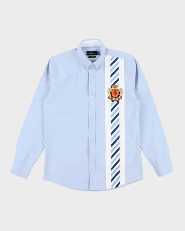Vintage 2000's Ralph Lauren Patterned Embroidered Patch Shirt - M sold by Rokit