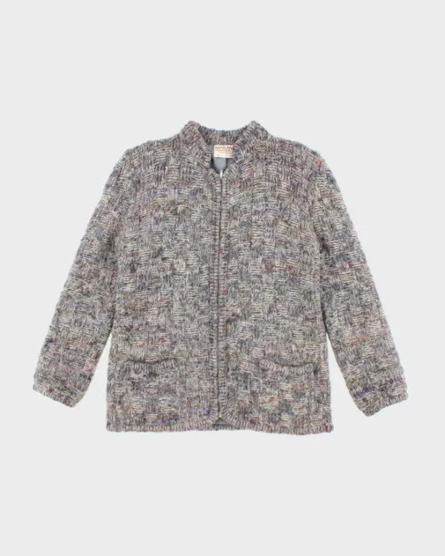 Vintage 70s Nordstrom Wool Zip-up Jumper - S sold by Rokit