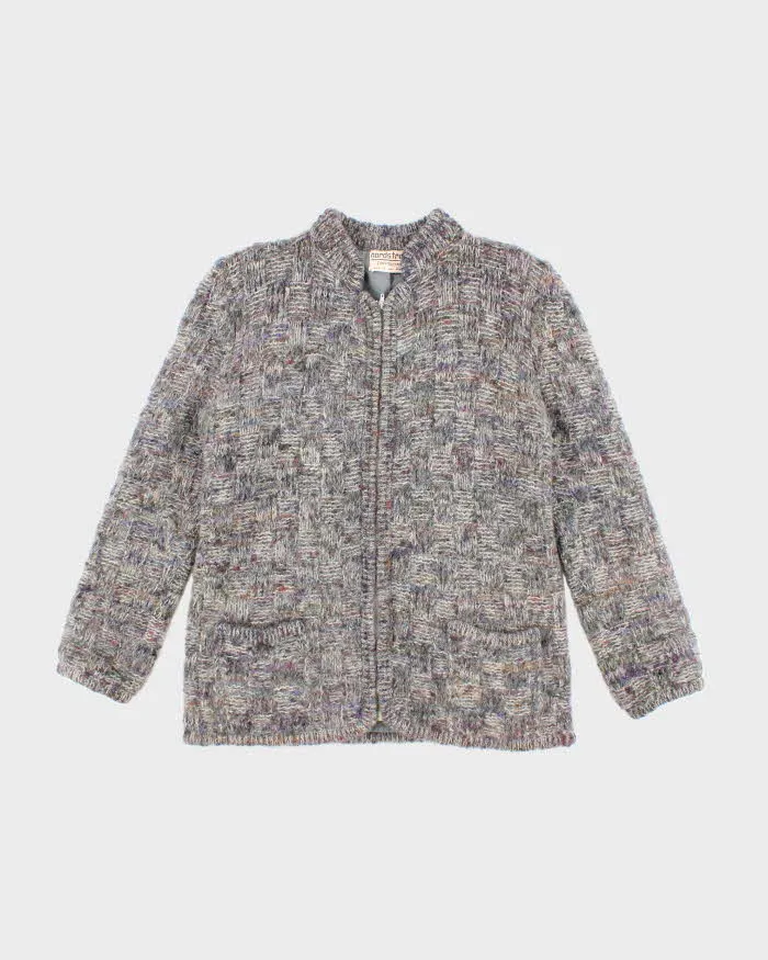 Vintage 70s Nordstrom Wool Zip-up Jumper - S sold by Rokit