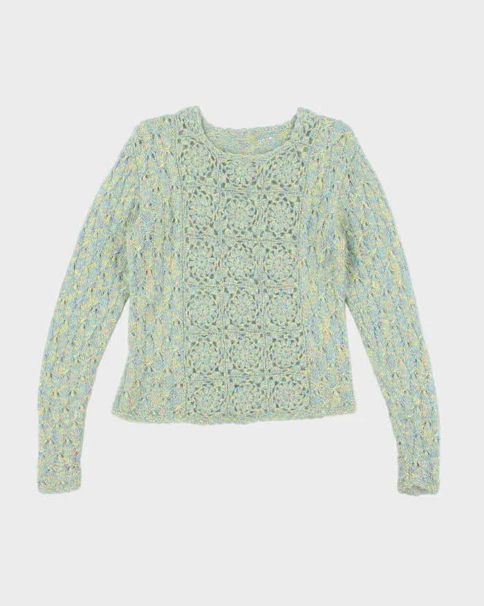 Vintage Handmade Multicoloured Knit Jumper - S sold by Rokit