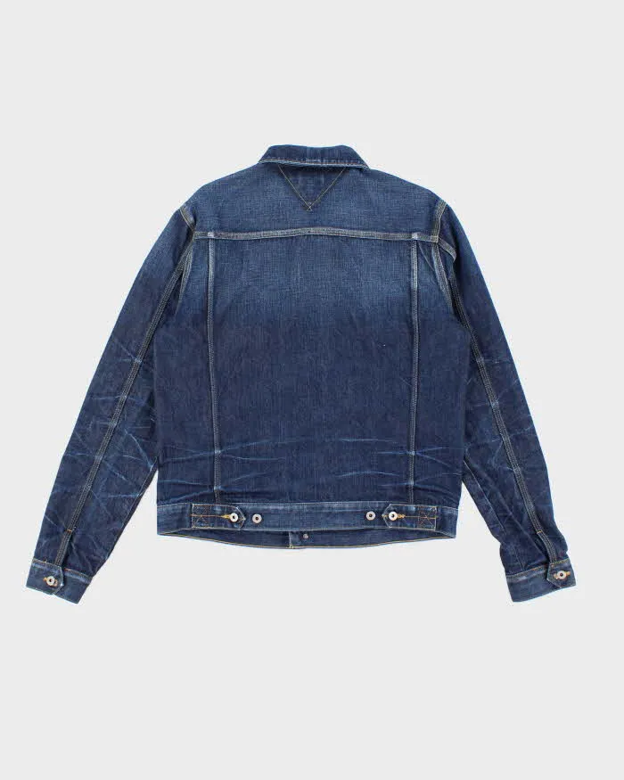 Vintage Y2K Tommy Hilfiger Dark Wash Faded Denim Jacket - L sold by Rokit product image thumbnail 2