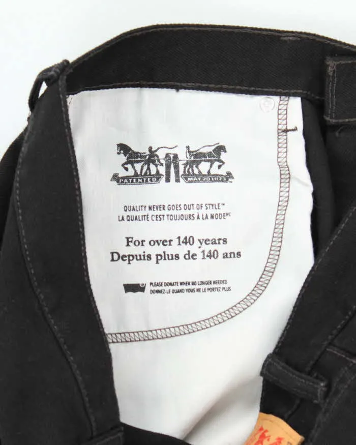 Vintage 2000's Levi's 550 Black Dark Wash Jeans - W36 L34 sold by Rokit product image thumbnail 5