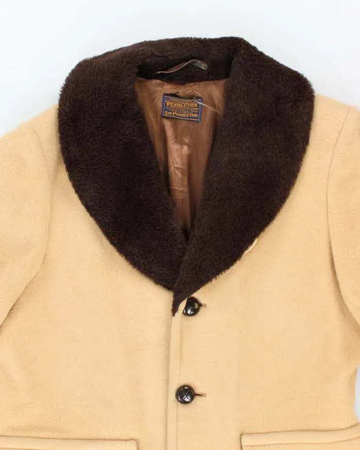 Vintage 50's Pendleton Heavyweight Fur Collared Overcoat - L sold by Rokit product image thumbnail 3