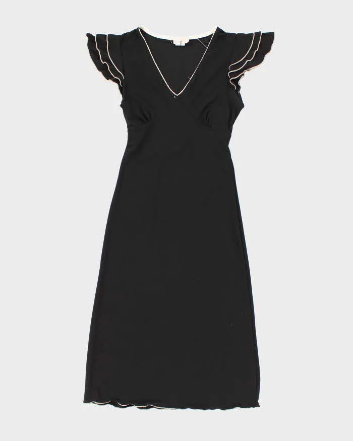 Vintage 90s Jump Ruffle Sleeve Dress - S sold by Rokit