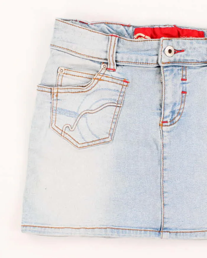 Vintage Y2k 00s Ecko Red Denim Mini Skirt - XS sold by Rokit product image thumbnail 3