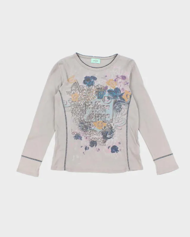 Vintage Y2k 00s To The Angel Long Sleeve Top - M sold by Rokit