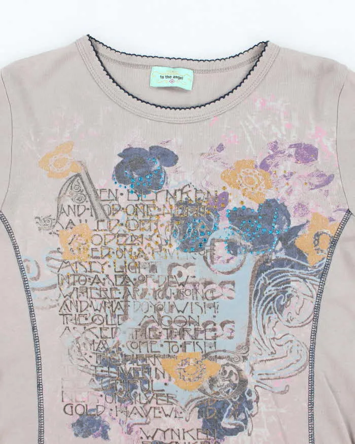 Vintage Y2k 00s To The Angel Long Sleeve Top - M sold by Rokit product image thumbnail 3