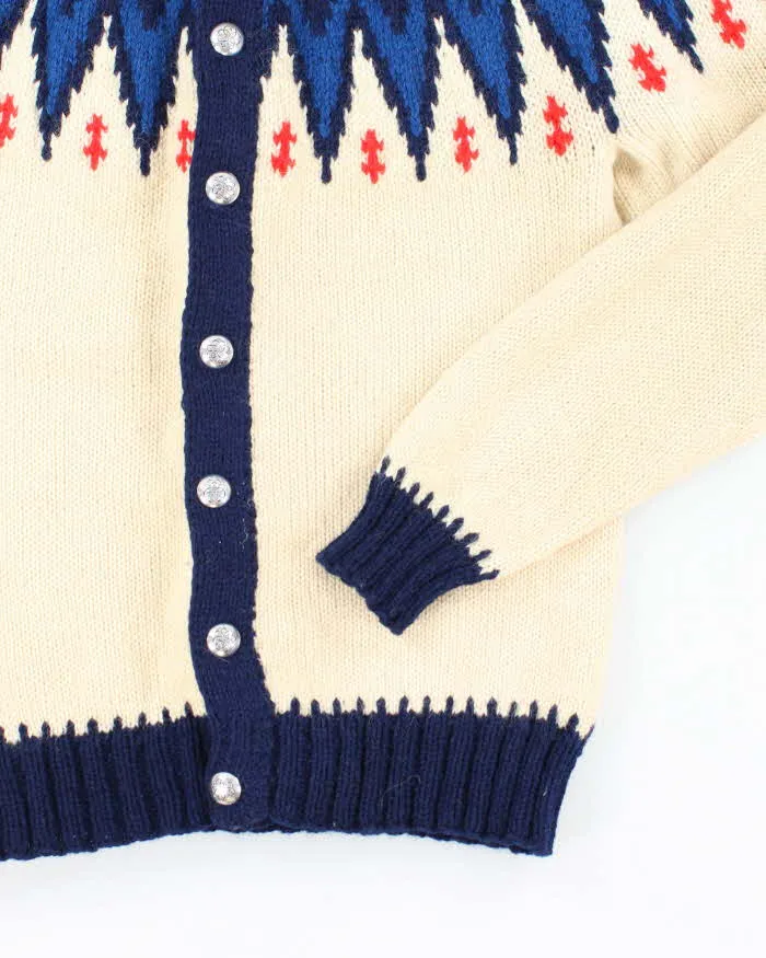 Vintage Handmade Nordic Style Knit Cardigan - M sold by Rokit product image thumbnail 4