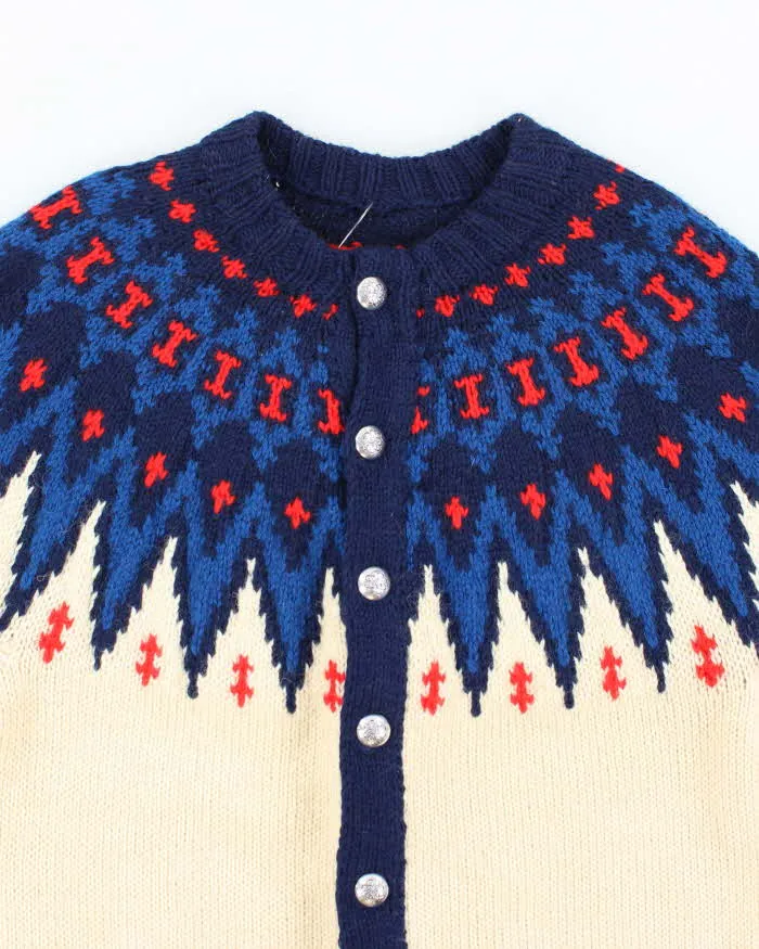 Vintage Handmade Nordic Style Knit Cardigan - M sold by Rokit product image thumbnail 3