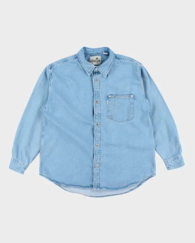 Vintage 2000's Levi's SilverTab Light Wash Denim Shirt - M sold by Rokit