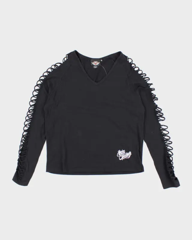 Vintage Y2k 00s Harley Davidson Cut-out Top - XL sold by Rokit