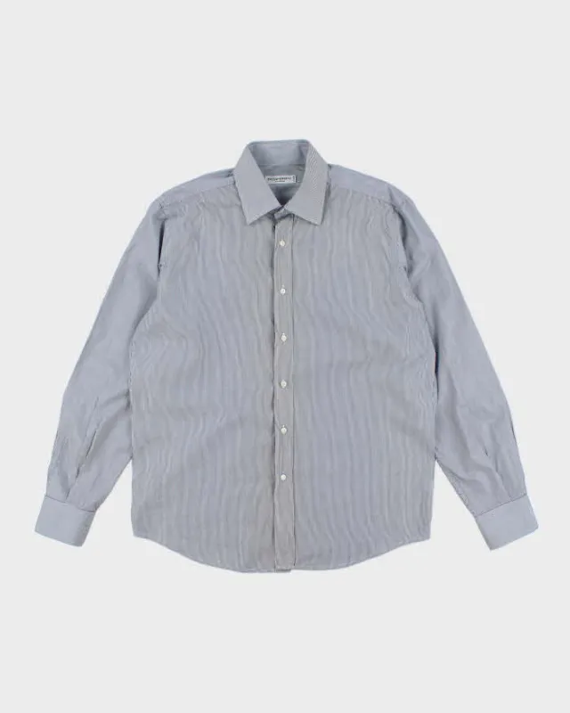 Vintage Yves Saint Laurent Fine Striped Long Sleeve Shirt - L sold by Rokit