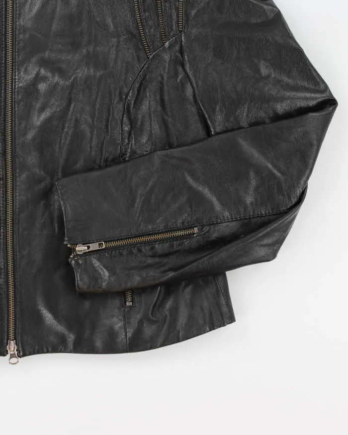 Vintage Y2K Danier Multi Zip Lightweight Leather Jacket - L sold by Rokit product image thumbnail 4