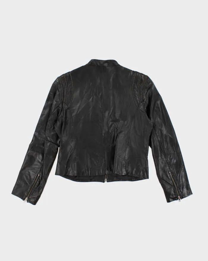Vintage Y2K Danier Multi Zip Lightweight Leather Jacket - L sold by Rokit product image thumbnail 2