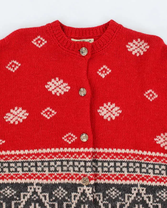 Vintage Eddie Bauer Wool & Alpaca Blend Chunky Knit Cardigan - S sold by Rokit product image thumbnail 3