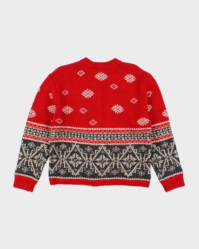 Vintage Eddie Bauer Wool & Alpaca Blend Chunky Knit Cardigan - S sold by Rokit product image thumbnail 2