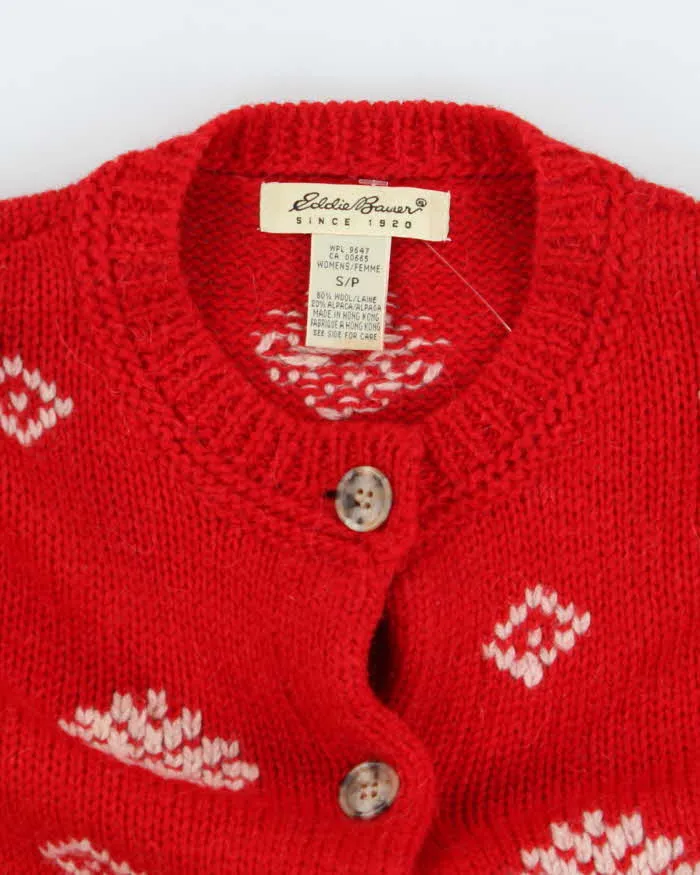 Vintage Eddie Bauer Wool & Alpaca Blend Chunky Knit Cardigan - S sold by Rokit product image thumbnail 5