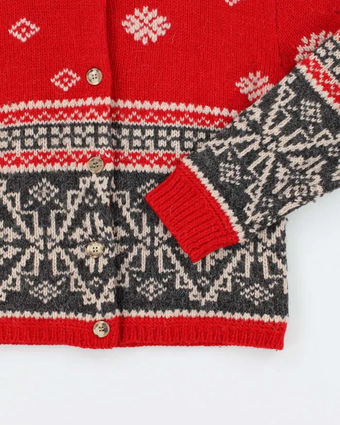 Vintage Eddie Bauer Wool & Alpaca Blend Chunky Knit Cardigan - S sold by Rokit product image thumbnail 4