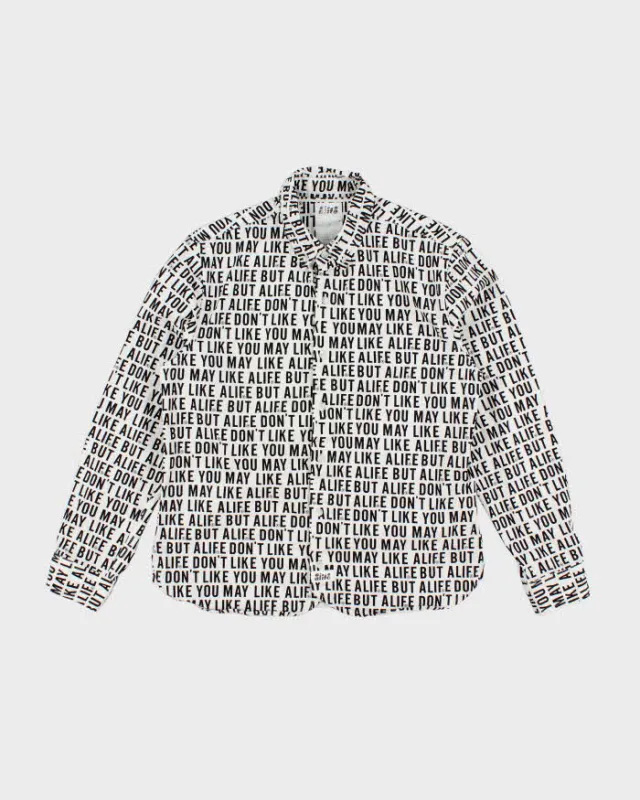 Alife All Over Print Heavyweight Long Sleeve Graphic Print Shirt - M sold by Rokit
