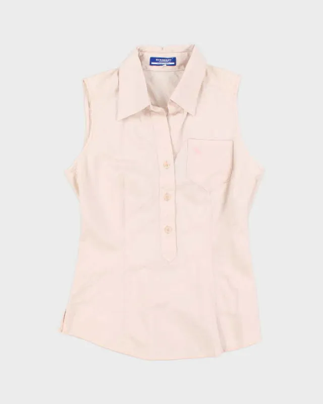 Vintage Burberry Blue Label Sleeveless Blouse - S sold by Rokit